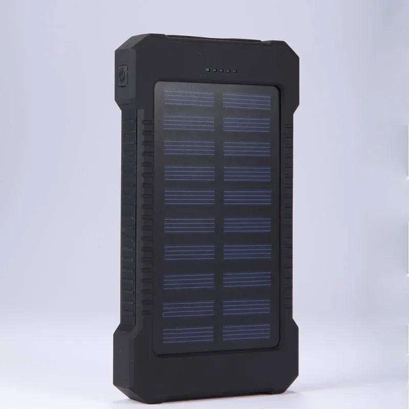20000mah Portable Solar Power Bank Waterproof External Battery Backup Powerbank 20000 mah Phone Battery Charger LED Pover Bank - Golden High-Tech