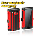 2025 NEW Solar Power Bank 20000mAh 22.5W Magnetic Wireless Powerbank Hand Crank with Cable Portable Charger for Outdoor Camping - Golden High-Tech