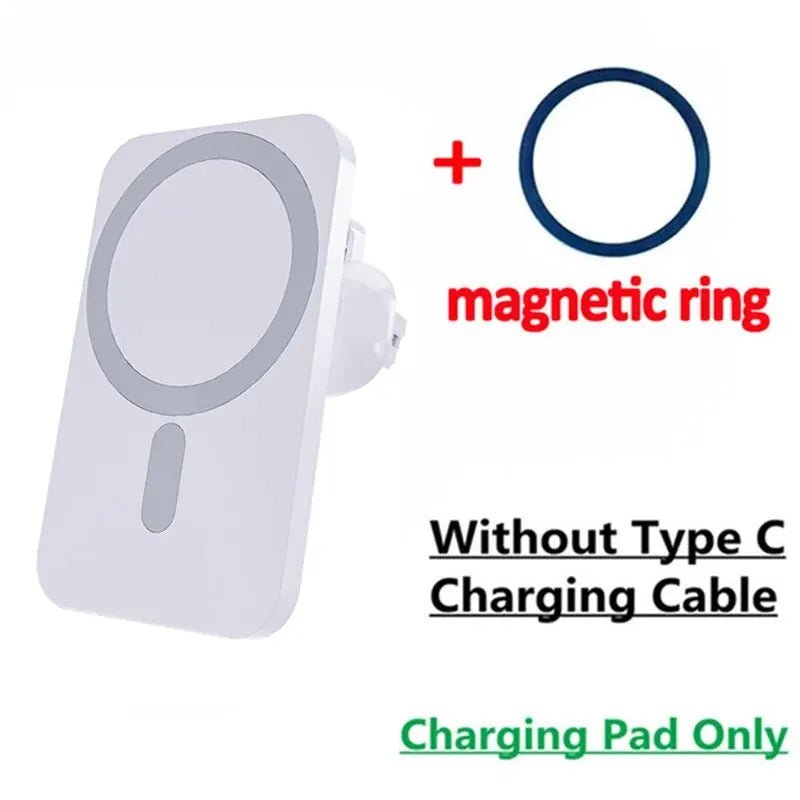 30W Magnetic Car Wireless Charger For iPhone 15 14 13 12 Pro Max Mini Macsafe Car Phone Holder Stand Mount Fast Charging Station - Golden High-Tech