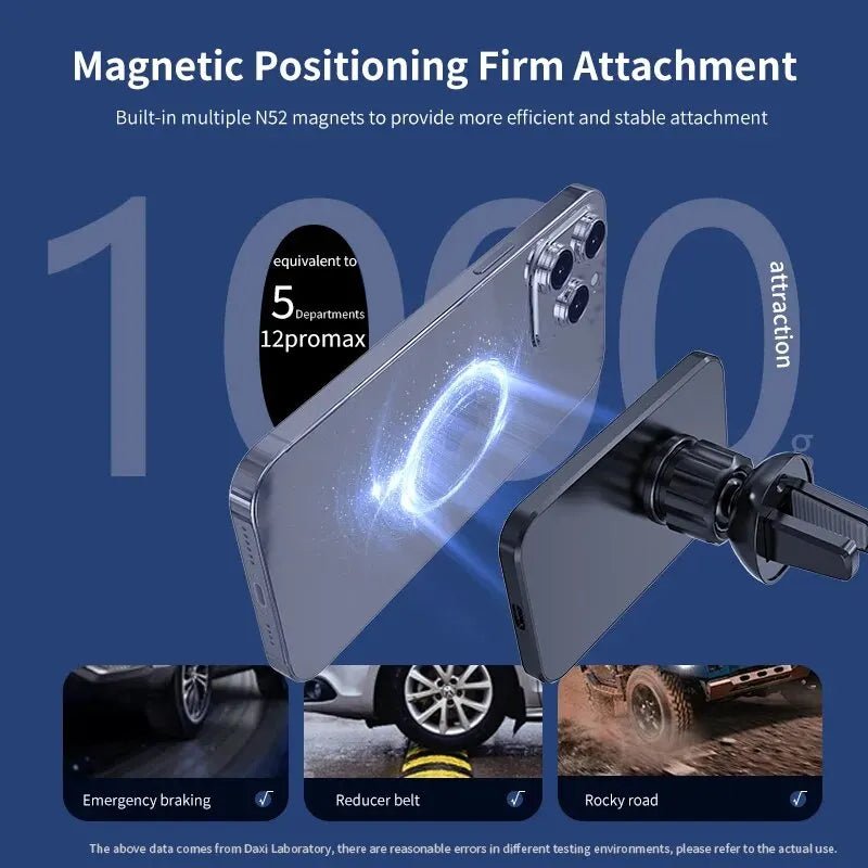 30W Magnetic Car Wireless Charger For iPhone 15 14 13 12 Pro Max Mini Macsafe Car Phone Holder Stand Mount Fast Charging Station - Golden High-Tech