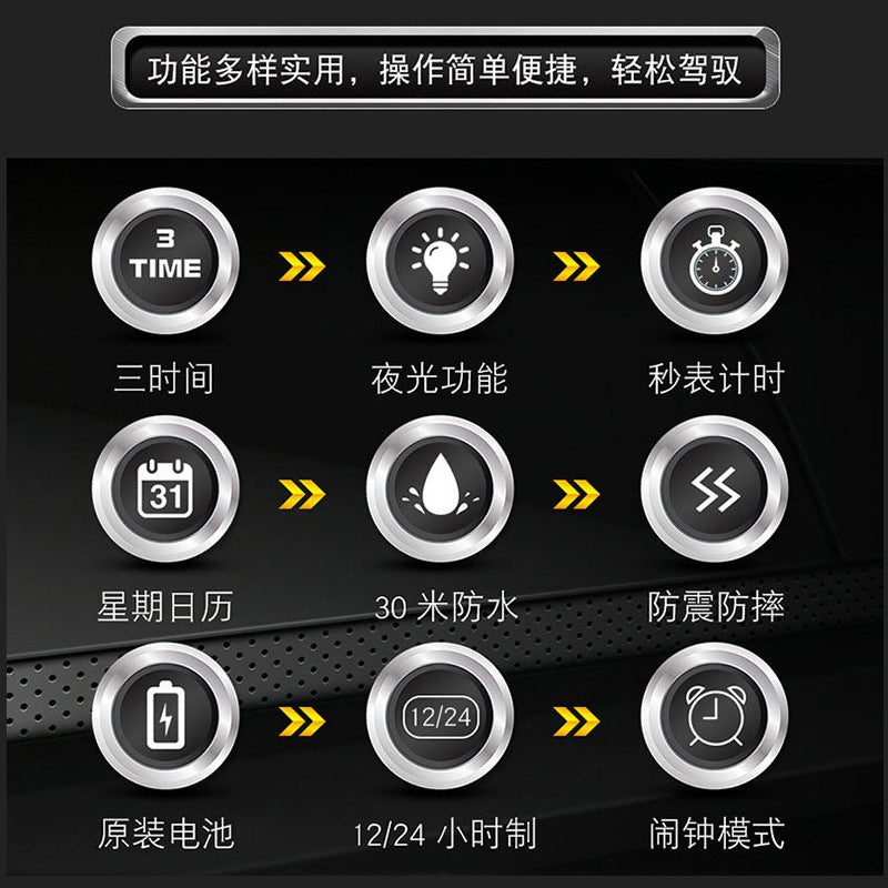 Men’s Multifunctional Sports Watch – Large Dial, Dual Display, Waterproof Digital Watch