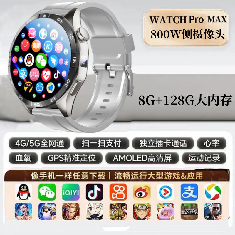 Smart Watch 4 Cellular – NFC, moniteur de fréquence cardiaque, caméra unique, téléchargement de jeux et d'applications
