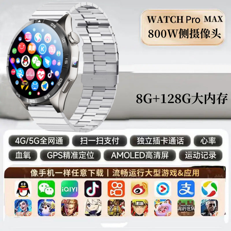 Smart Watch 4 Cellular – NFC, moniteur de fréquence cardiaque, caméra unique, téléchargement de jeux et d'applications