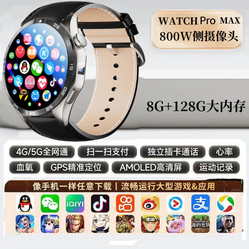 Smart Watch 4 Cellular – NFC, moniteur de fréquence cardiaque, caméra unique, téléchargement de jeux et d'applications
