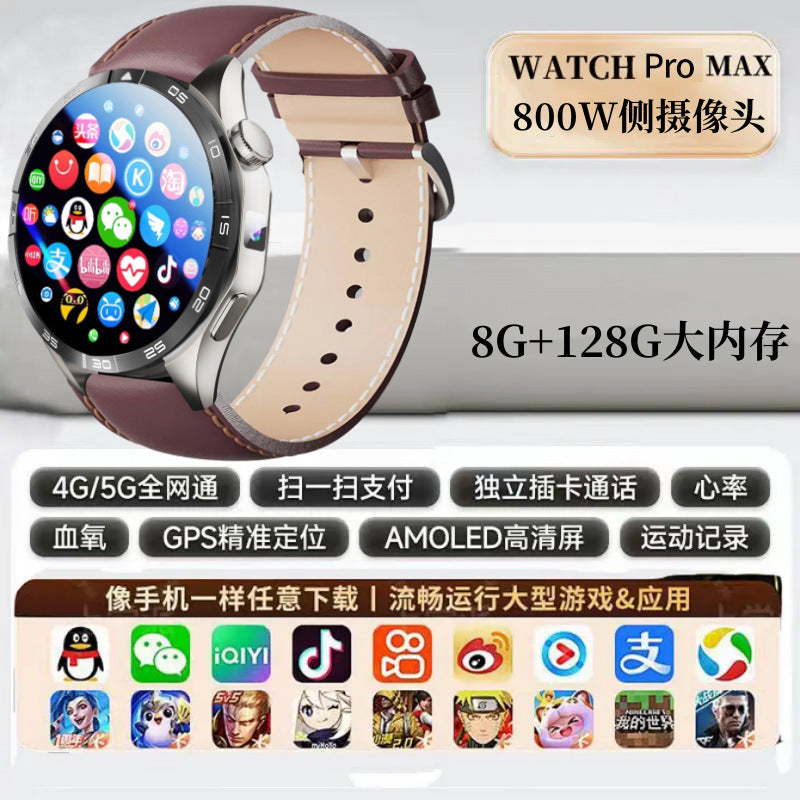 Smart Watch 4 Cellular – NFC, moniteur de fréquence cardiaque, caméra unique, téléchargement de jeux et d'applications