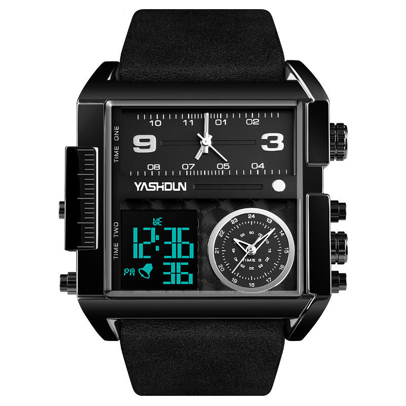 Men’s Multifunctional Sports Watch – Large Dial, Dual Display, Waterproof Digital Watch