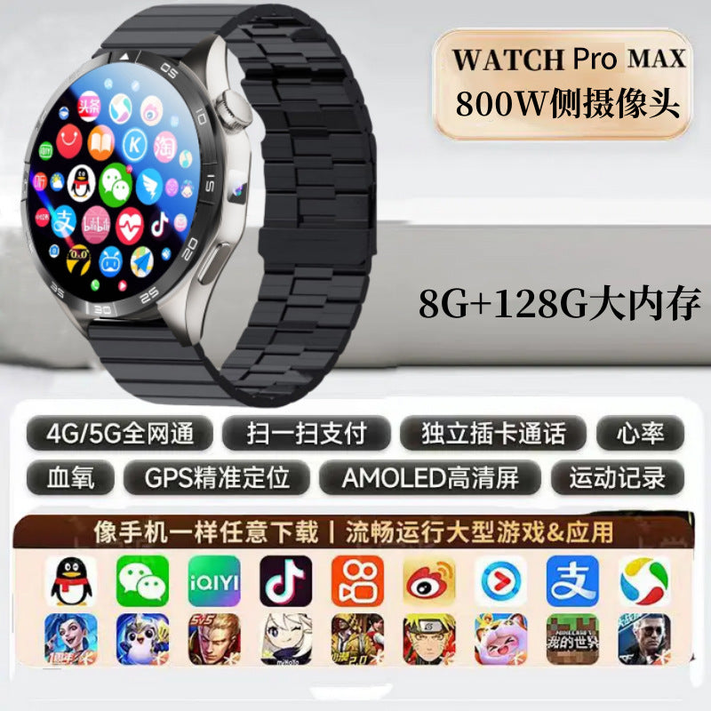 Smart Watch 4 Cellular – NFC, moniteur de fréquence cardiaque, caméra unique, téléchargement de jeux et d'applications