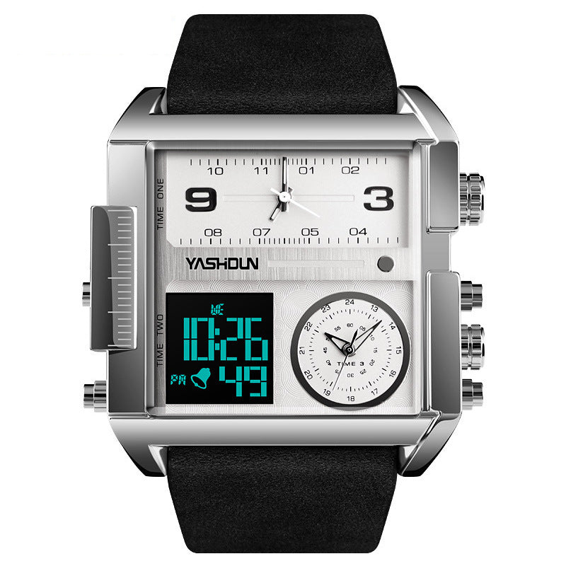 Men’s Multifunctional Sports Watch – Large Dial, Dual Display, Waterproof Digital Watch