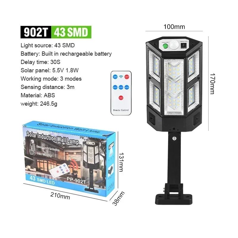 Applique Murale Solaire LED Extérieure Rechargeable pour Jardin & Terr - Golden High-Tech