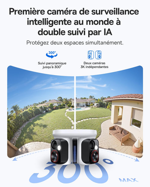 Baseus X1 Pro Caméra Extérieure IA 300°