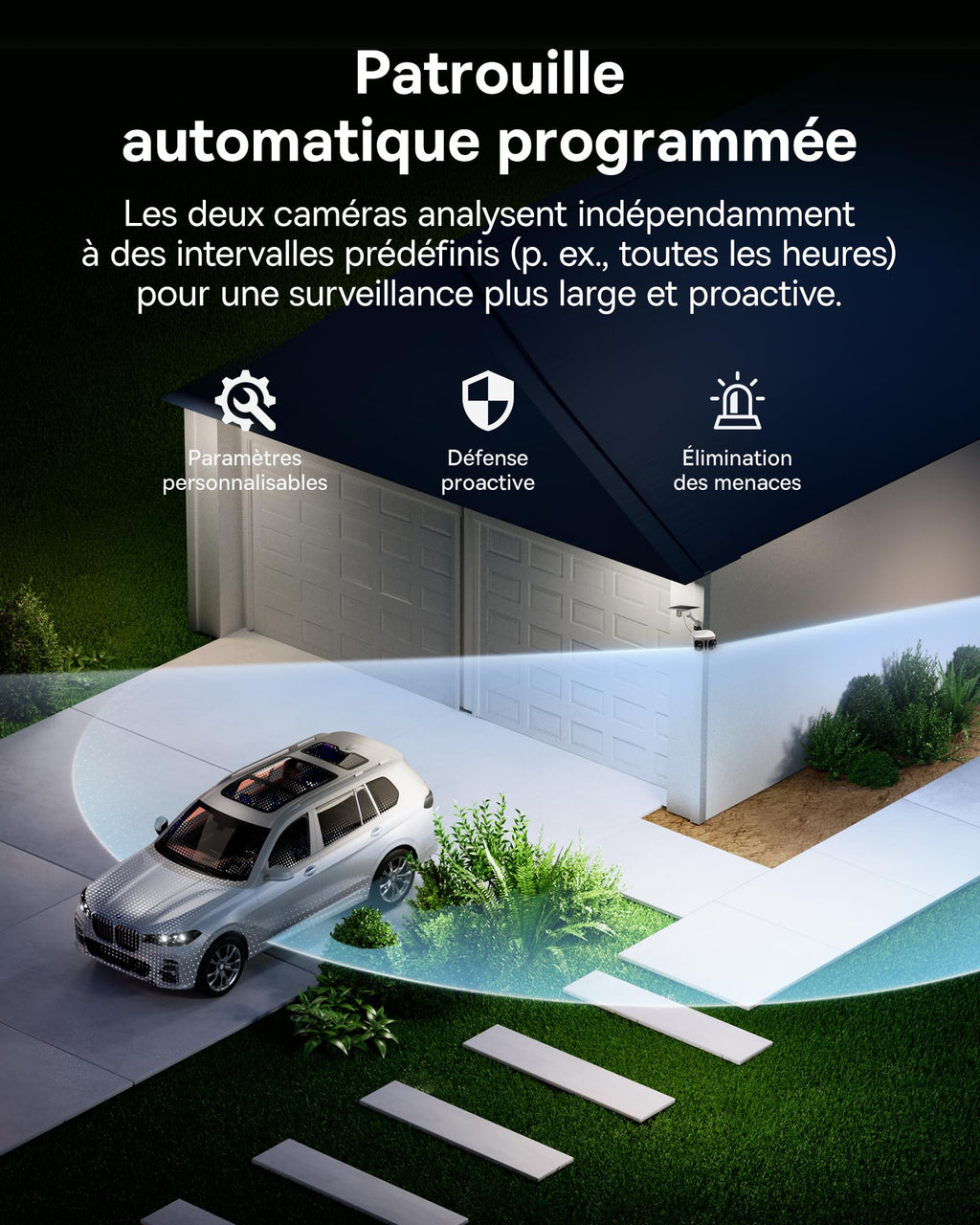 Baseus X1 Pro Caméra Extérieure IA 300°