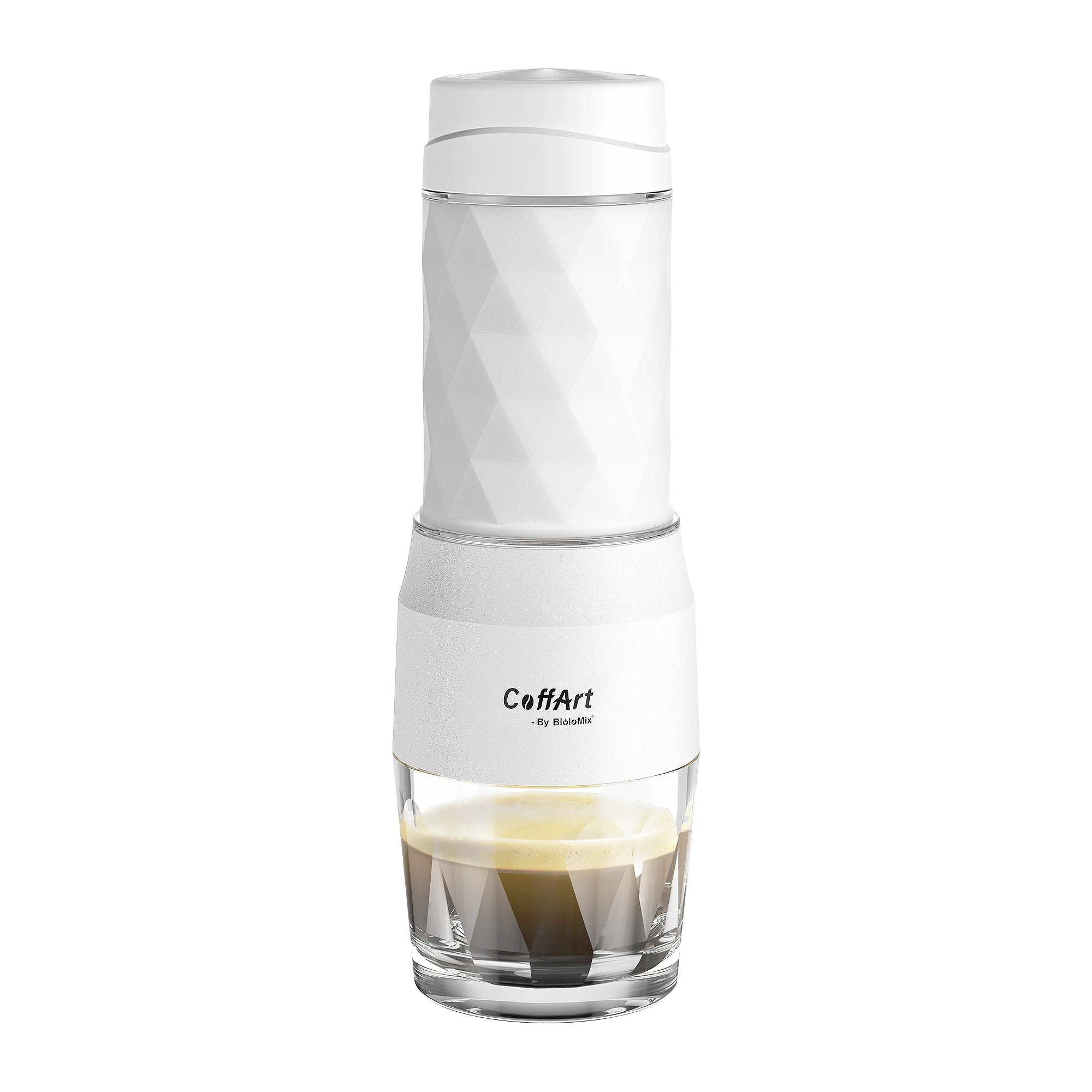BioloMix Machine à café portative Machine à expresso presse à main Capsule cafetière moulue Portable pour voyage et pique-nique - Golden High-Tech