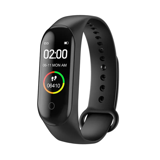 Bracelet intelligent sport M4 étanche montre intelligente intelligente électronique Bracelet intelligent podomètre Fitness Tracker tensiomètre - Golden High-Tech