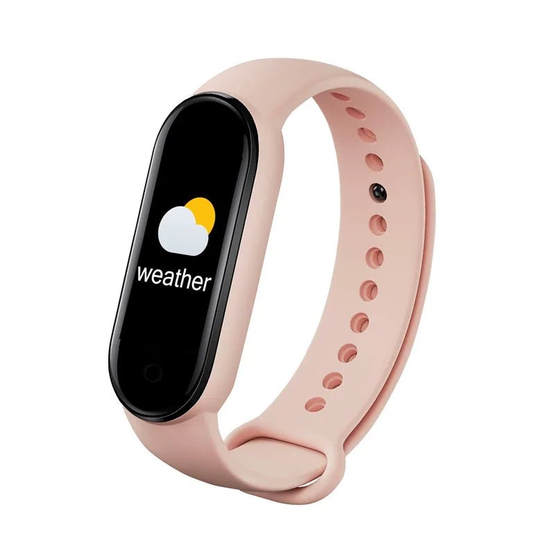 Bracelet intelligent sport M4 étanche montre intelligente intelligente électronique Bracelet intelligent podomètre Fitness Tracker tensiomètre - Golden High-Tech