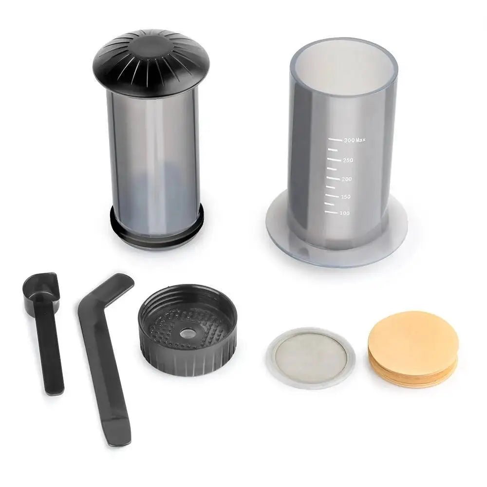 Cafetière expresso Portable, presse française, cafetière pour Machine AeroPress avec 50 filtres, Kit de papier, outils Barista - Golden High-Tech