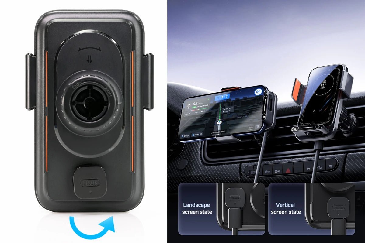 Car Phone Charger Phone Holder - Golden High-Tech