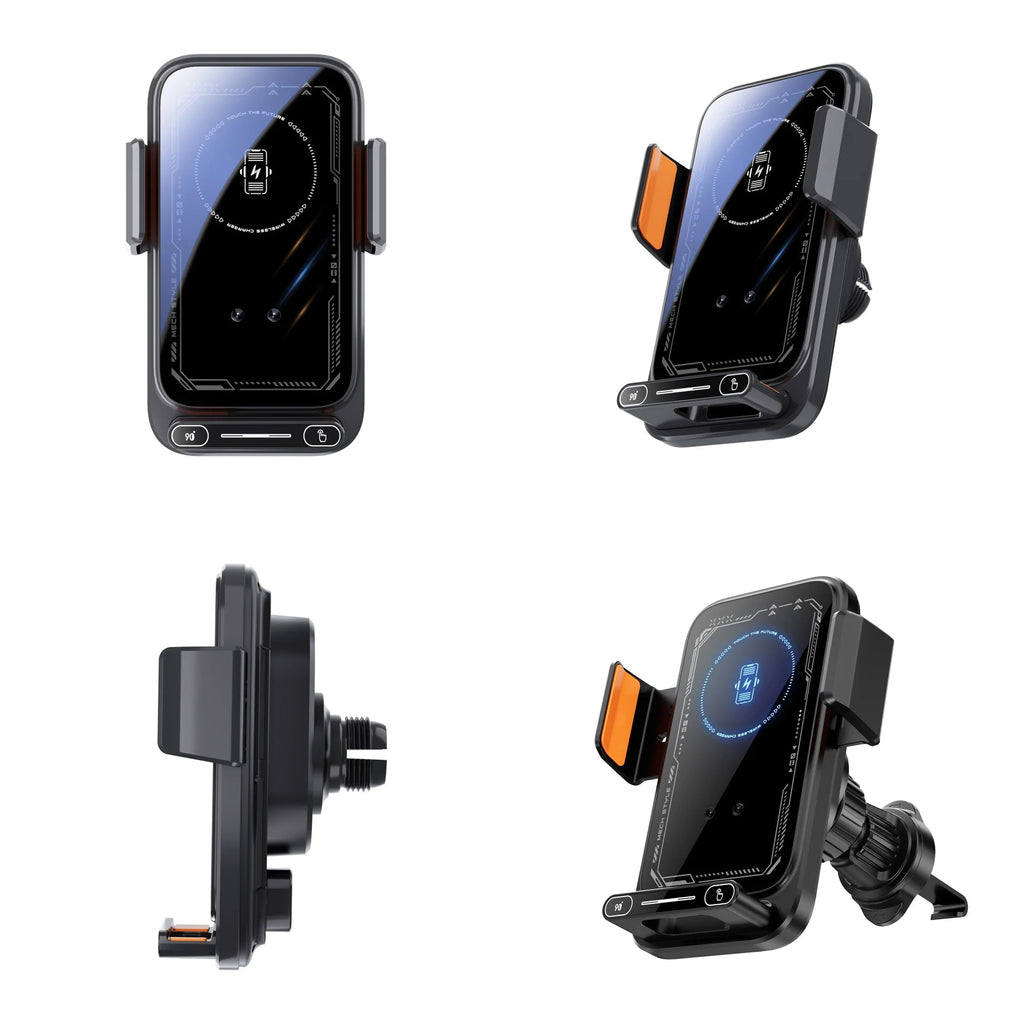 Car Phone Charger Phone Holder - Golden High-Tech