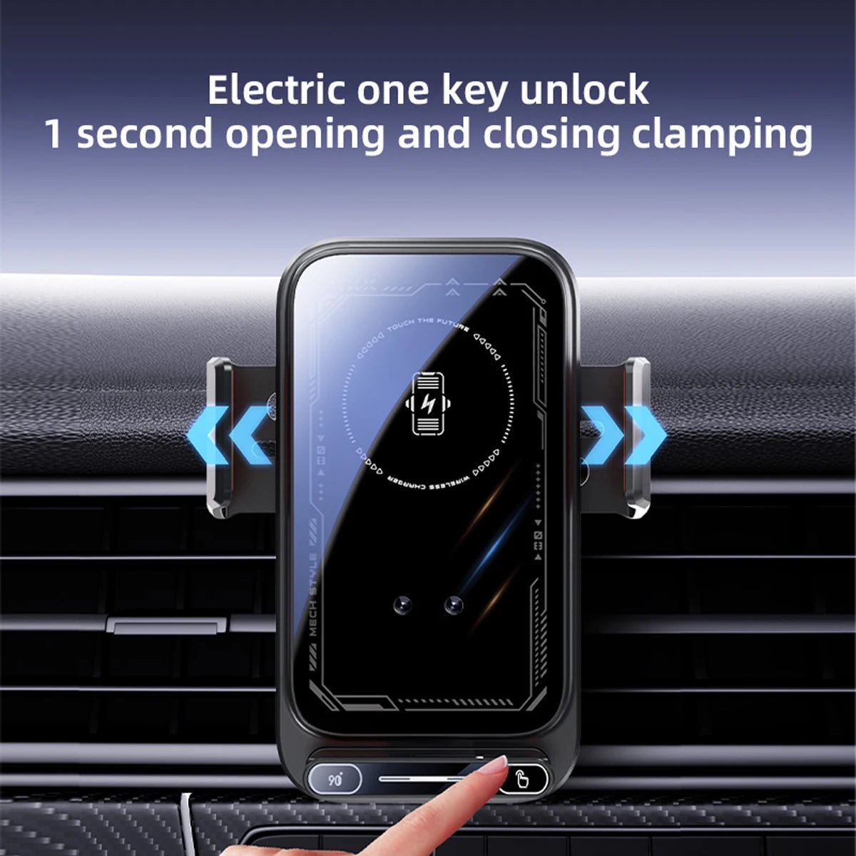 Car Phone Charger Phone Holder - Golden High-Tech