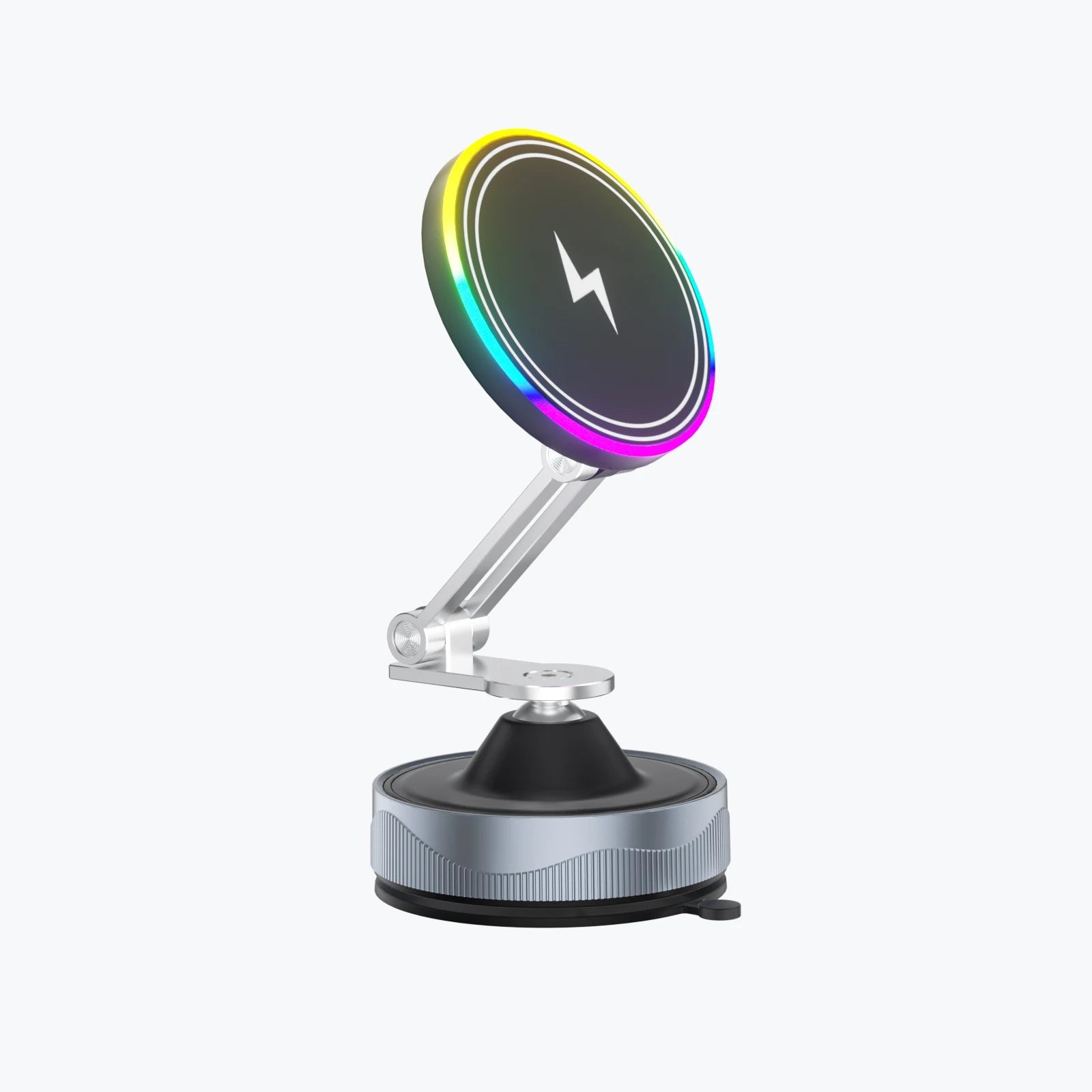 Chargeur magnétique sans fil à aspiration sous vide 15W, support de téléphone pour voiture, rotatif à 360 degrés, Compatible avec les Smartphones iPhone - Golden High-Tech