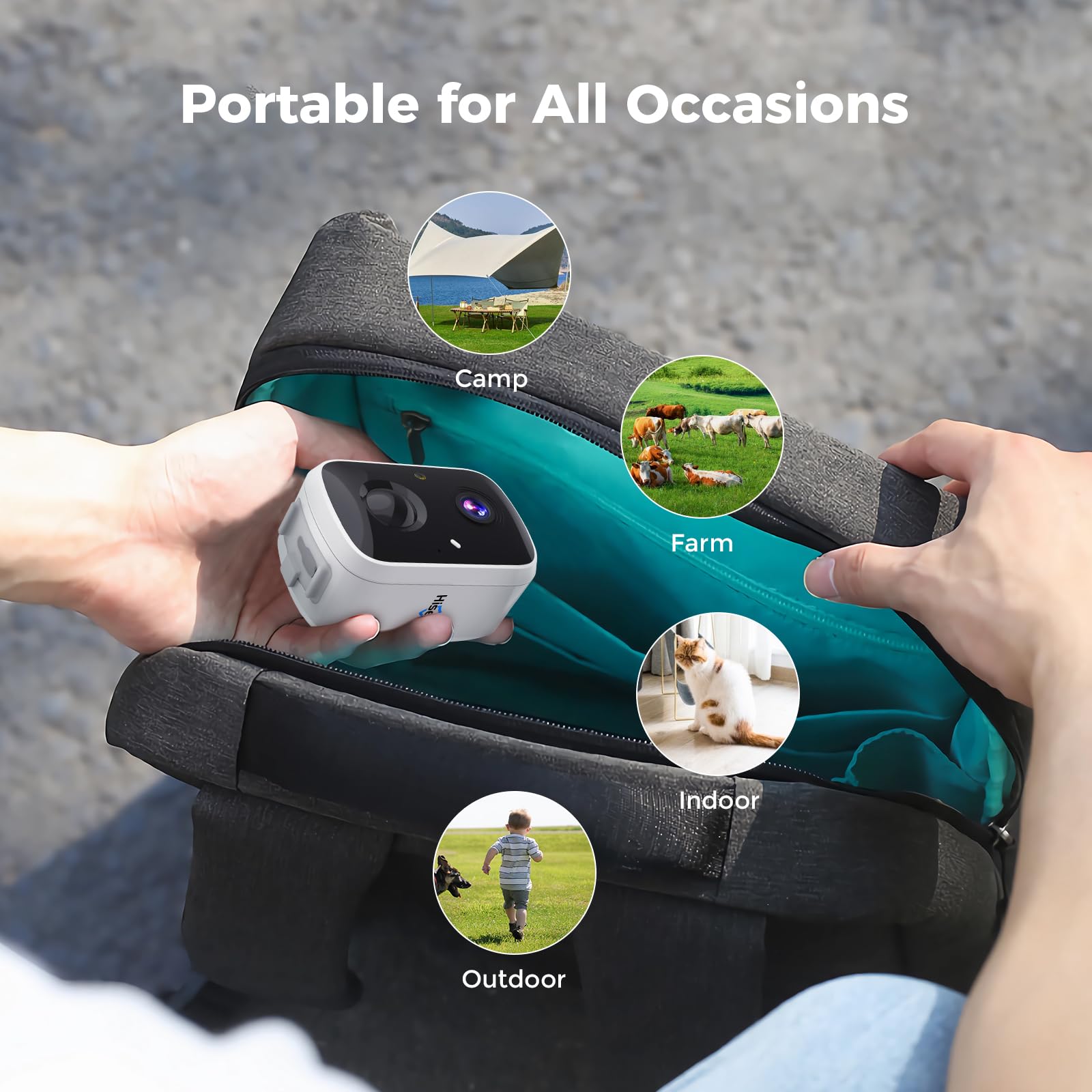 Hiseeu Solar Security Cameras Wireless Outdoor 2 Pack, Battery Powered 3K 4MP wifi Cameras for Home Surveillance, PIR/AI Motion Detection, Waterproof, Color Night Vision, 2-Way Audio, Cloud/SD Storage - Golden High-Tech