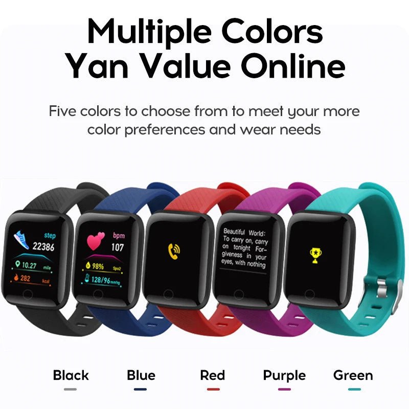 Hommes montre électronique Fitness Bracelet Smartwatch montre intelligente Y68 D20 moniteur de sommeil cadeau pour IOS Android Smartphones réveil - Golden High-Tech