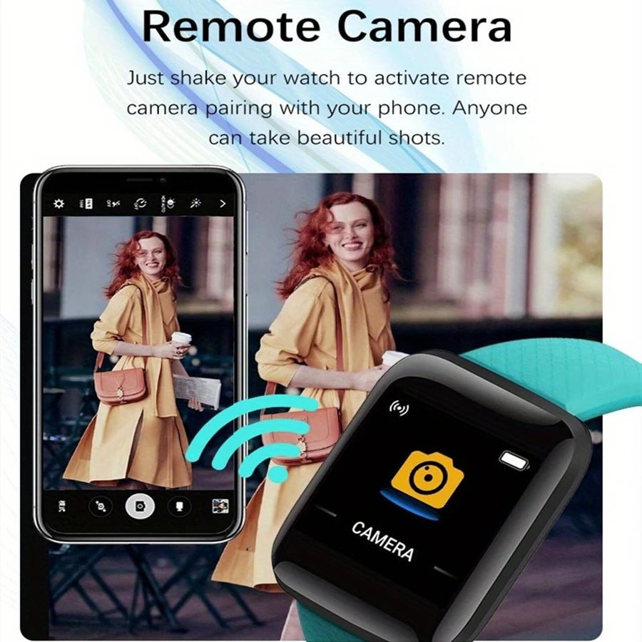 Hommes montre électronique Fitness Bracelet Smartwatch montre intelligente Y68 D20 moniteur de sommeil cadeau pour IOS Android Smartphones réveil - Golden High-Tech