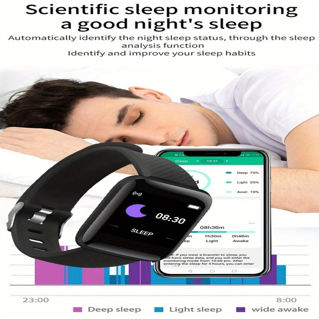 Hommes montre électronique Fitness Bracelet Smartwatch montre intelligente Y68 D20 moniteur de sommeil cadeau pour IOS Android Smartphones réveil - Golden High-Tech