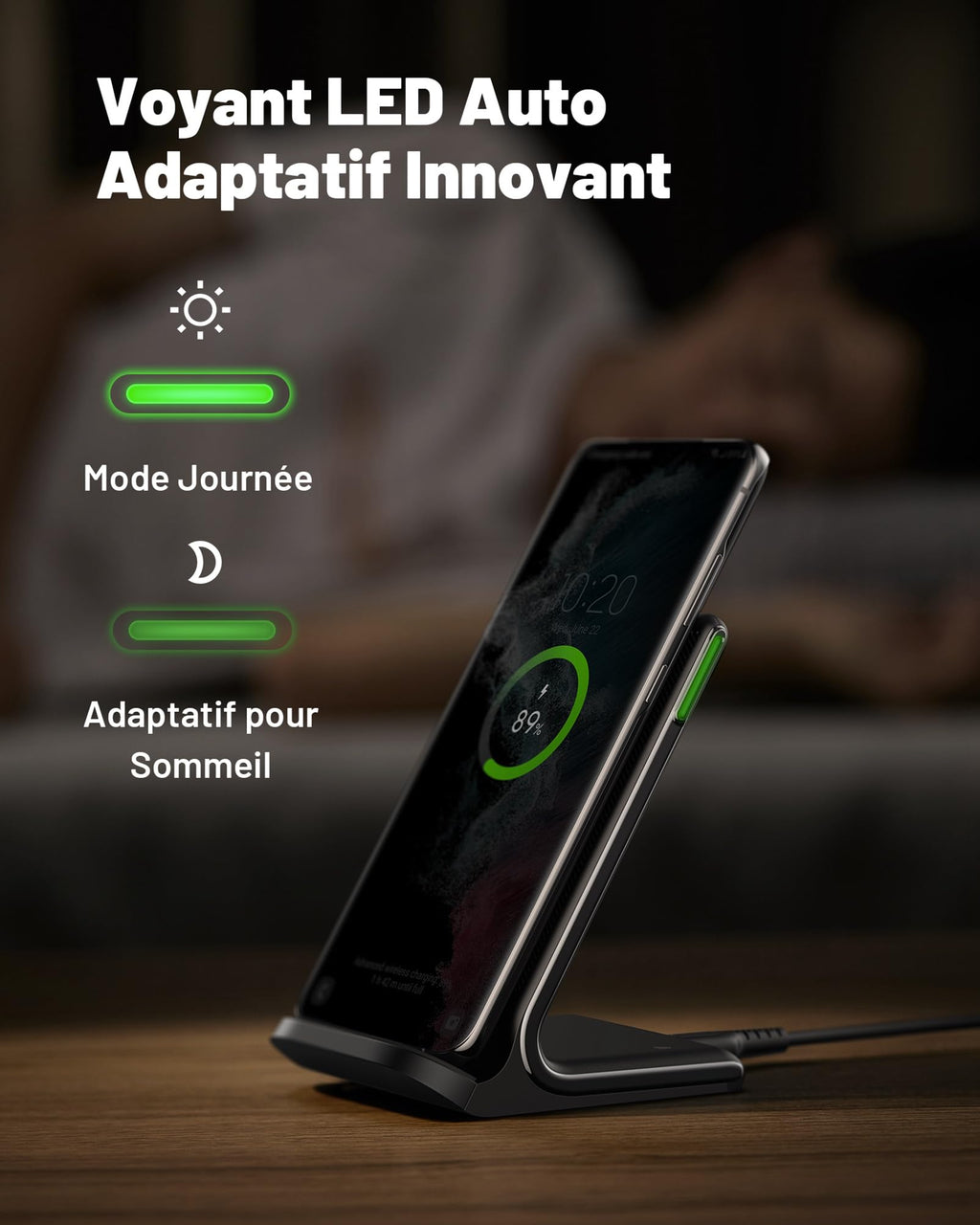 INIU Chargeur Sans Fil Rapide 15W Universel