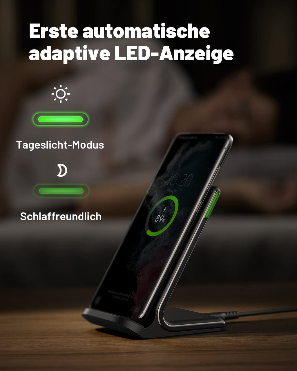 INIU Chargeur Sans Fil Rapide 15W Universel - Golden High-Tech
