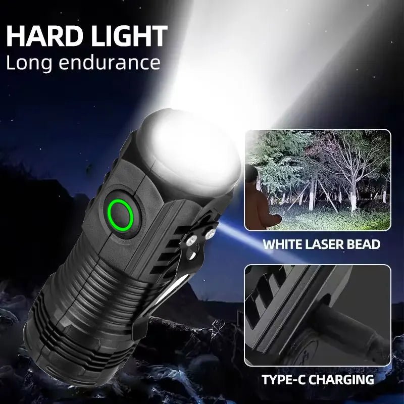 Lampe Torche Tactique LED 3 Cœurs Rechargeable - Golden High-Tech