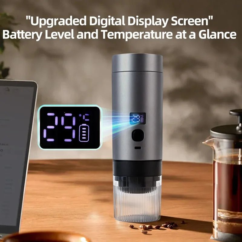 Machine à café expresso Portable, chauffage, Rechargeable, Extraction concentrée, pour voyage et bureau - Golden High-Tech