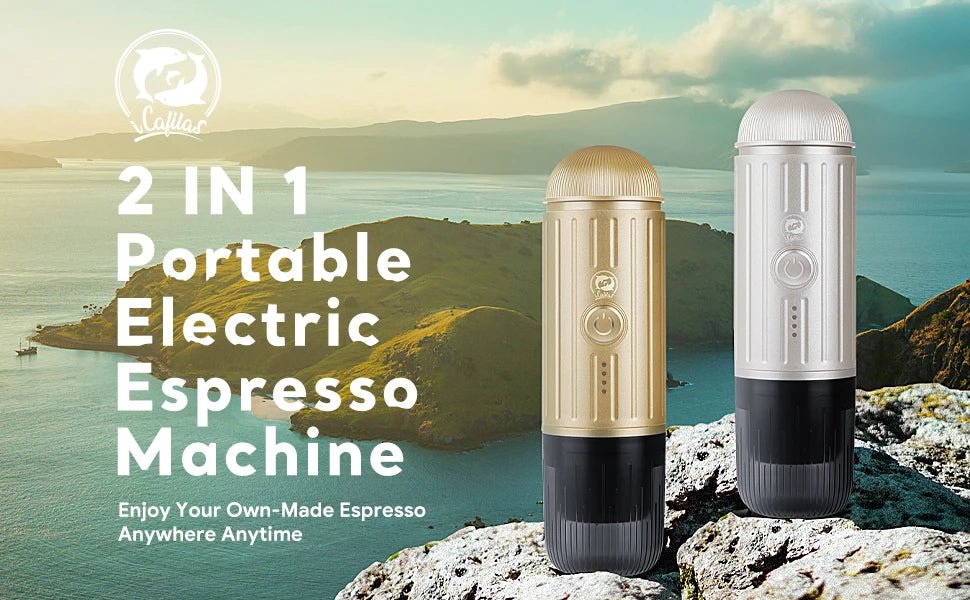 Machine à café expresso Portable, électrique, 19 bars, chauffage automatique, adaptée aux dosettes de capsules nespresso, café moulu - Golden High-Tech