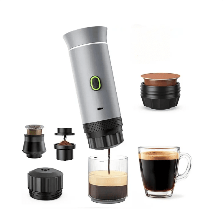 Machine à café portable électrique alimentée par USB, machine à café automatique à capsules pour l'extérieur, pour l'eau chaude et froide, facile à utiliser - Golden High-Tech