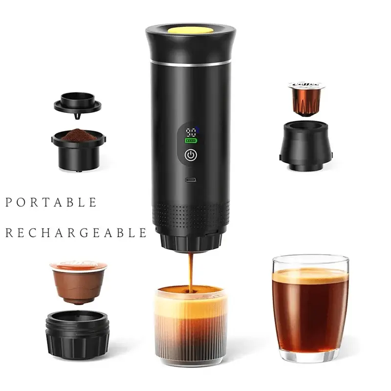 Machine à Expresso Portable Auto-Chauffante pour Voyage & Camping - Golden High-Tech