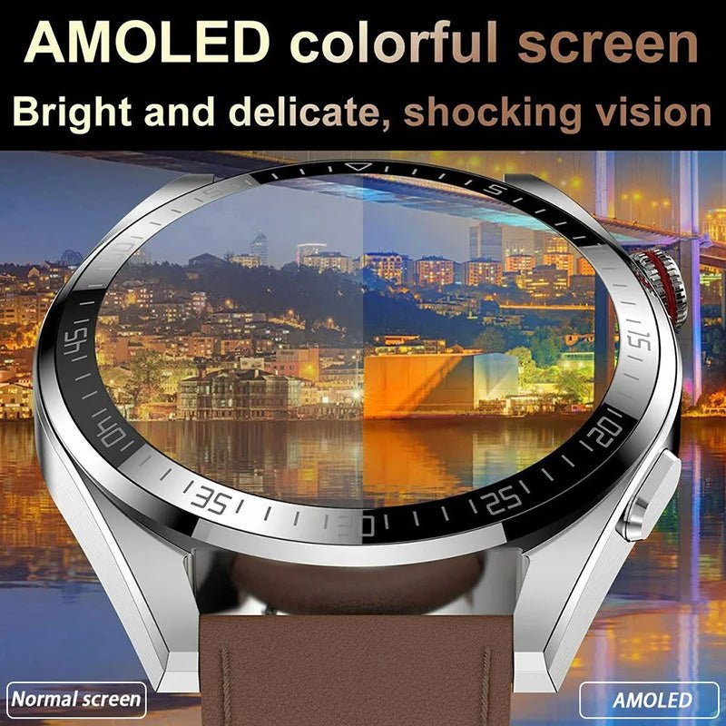 Montre intelligente AMOLED Z30 Pro pour hommes et femmes, montres-bracelets numériques, bracelet de fitness, musique locale, montre-bracelet électronique, 1.43" - Golden High-Tech