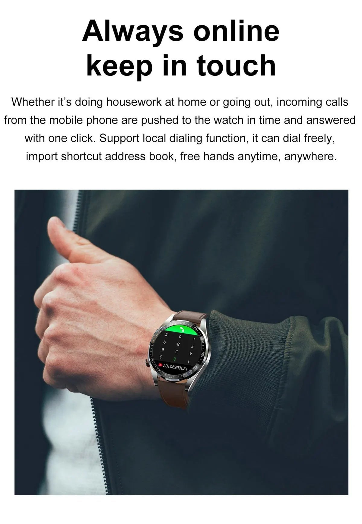 Montre intelligente AMOLED Z30 Pro pour hommes et femmes, montres-bracelets numériques, bracelet de fitness, musique locale, montre-bracelet électronique, 1.43" - Golden High-Tech
