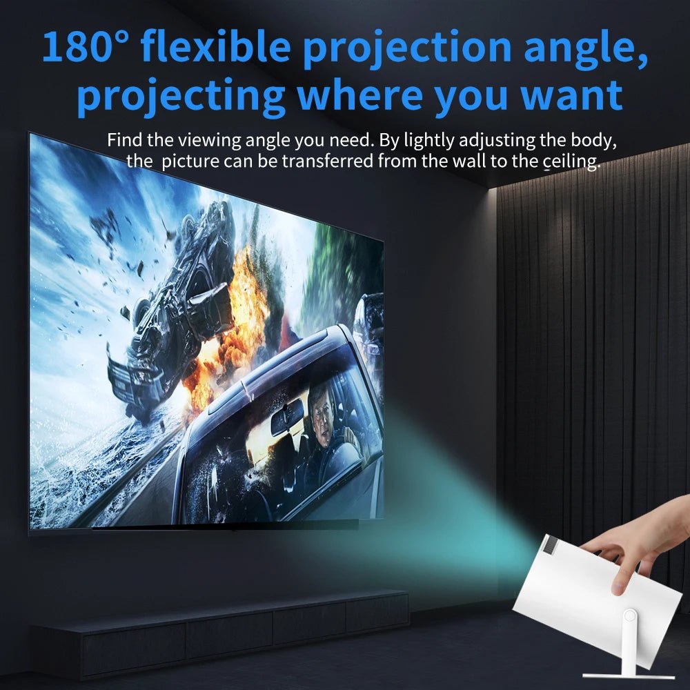 Projecteur de jeu 3D 2 en 1, contrôleur F300, boîtier TV, Android 11, 5G, WIfi, Playstore, cinéma maison, extérieur, mini projecteur portable 4k - Golden High-Tech