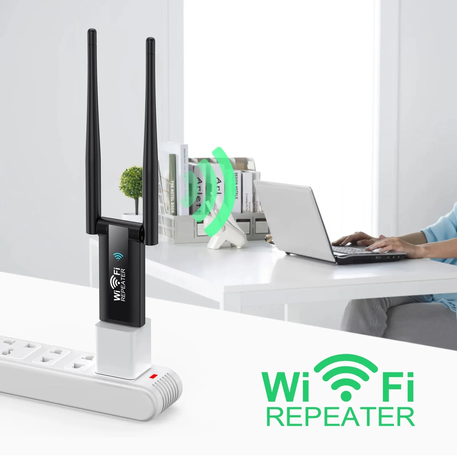 Répéteur WiFi USB 2.4G 300Mbps Amplificateur de Signal - Golden High-Tech