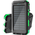Solar power bank 50000mAh with built-in cable, lightweight and large capacity universal mobile power supply for mobile phones - Golden High-Tech