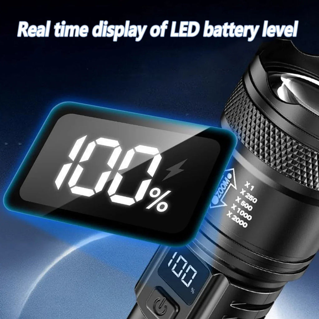 Torche LED P50 Haute Puissance 2000LM - Golden High-Tech