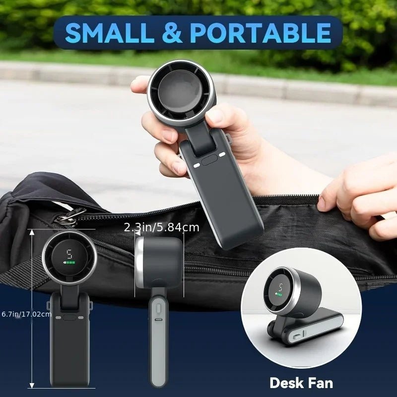 Mini Ventilateur de Voyage 3-en-1 Rechargeable USB